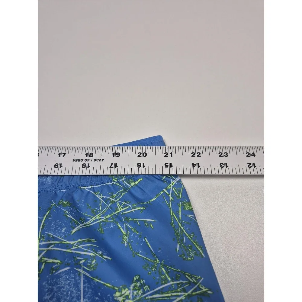 The North Face Limitless Run Shorts Mens 2XL Blue Abstract Print Lined Quick Dry